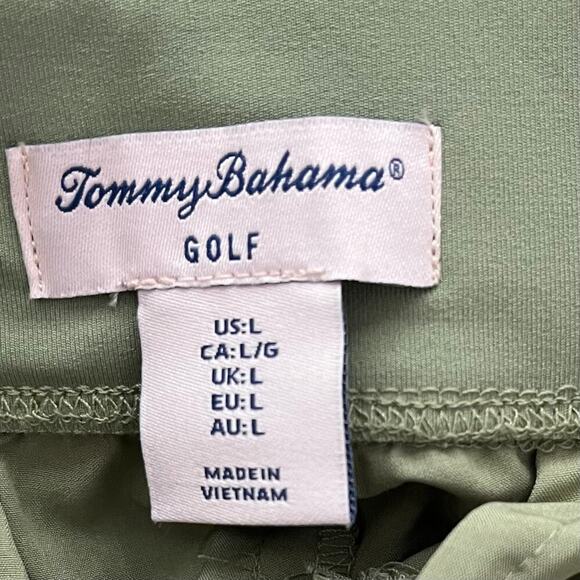 Tommy Bahama Golf Active Lightweight Crop Pants Size L Green Ankle Zip NEW - Picture 7 of 8